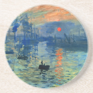 Dessous De Verre En Grès Lever de soleil d'impression, Soleil Levant,