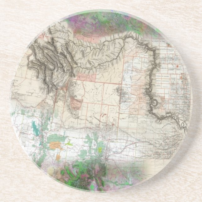 Dessous De Verre En Grès Lewis et Clark (Devant)