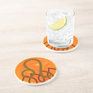 Dessous De Verre En Grès Lion