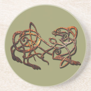 Dessous De Verre En Grès Lion Norse