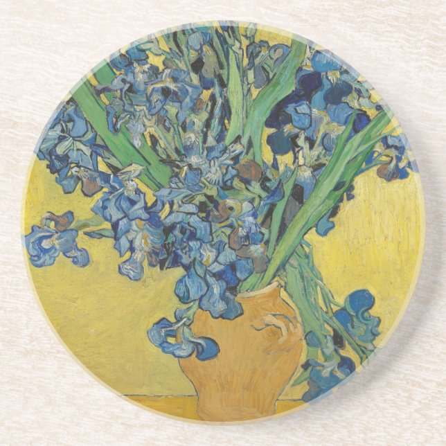 Dessous De Verre En Grès L'iris de Van Gogh (Devant)