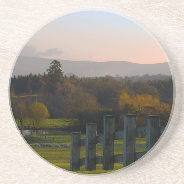 Dessous De Verre En Grès L'Irlande est belle (Devant)