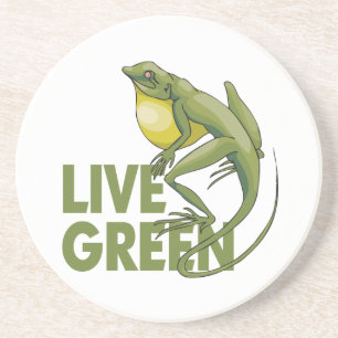 Dessous De Verre En Grès Live Green