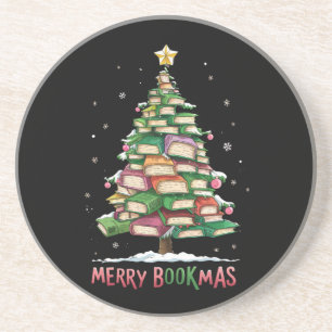 Dessous De Verre En Grès Livre de Noël Lover Tree Librairie Joyeux Bookmas