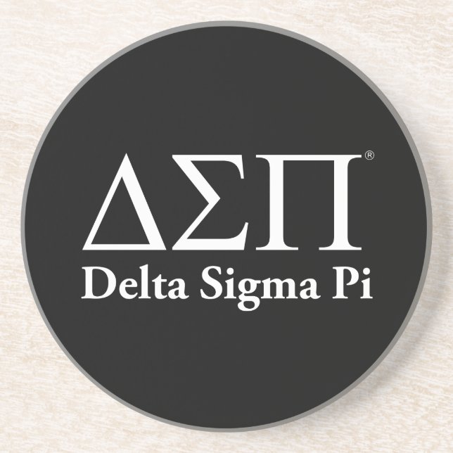Dessous De Verre En Grès Logo Classique Delta Sigma Pi (Devant)