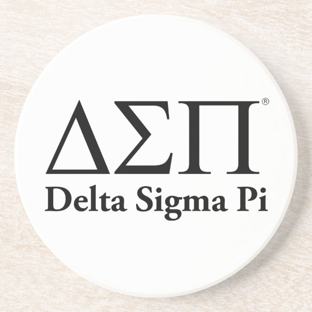 Dessous De Verre En Grès Logo Classique Delta Sigma Pi (Devant)