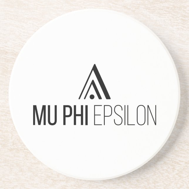 Dessous De Verre En Grès Logo de Mu Phi Epsilon (Devant)