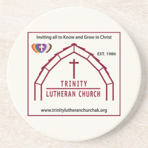 Dessous De Verre En Grès Logo de Trinity Lutheran