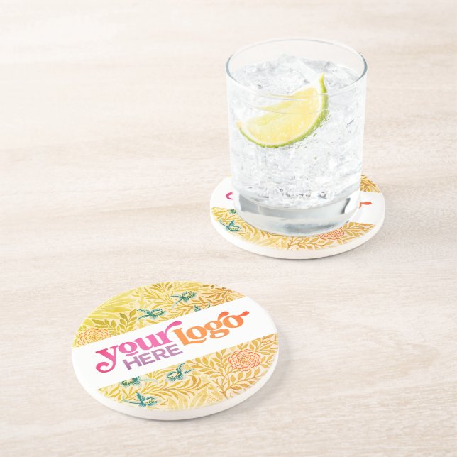 Dessous De Verre En Grès Logo personnalisé (Côté)