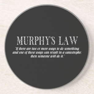 Dessous De Verre En Grès Loi de Murphy
