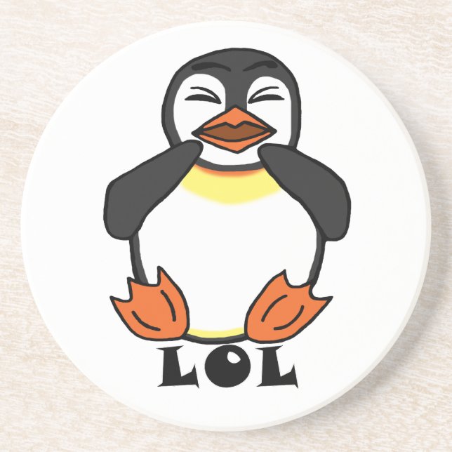 Dessous De Verre En Grès LOL Pingouin riant (Devant)