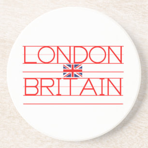 DESSOUS DE VERRE EN GRÈS LONDRES-BRITANNIQUE