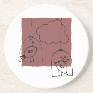 Dessous De Verre En Grès Looking