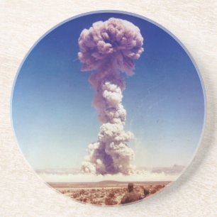 Dessous De Verre En Grès L'opération d'essai d'armes nucléaires
