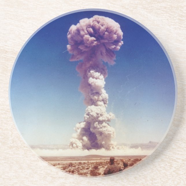Dessous De Verre En Grès L'opération d'essai d'armes nucléaires (Devant)