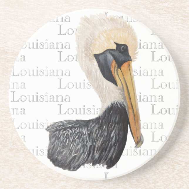 Dessous De Verre En Grès Louisiana Pelican Sandstone Coaster (Devant)