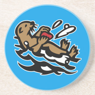 Dessous De Verre En Grès Loutre de mer