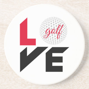 Dessous De Verre En Grès Love golf