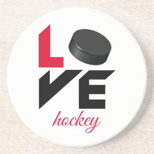 Dessous De Verre En Grès Love hockey
