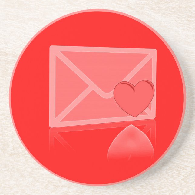 Dessous De Verre En Grès Love Letter Coaster (Devant)