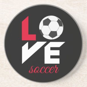 Dessous De Verre En Grès Love soccer