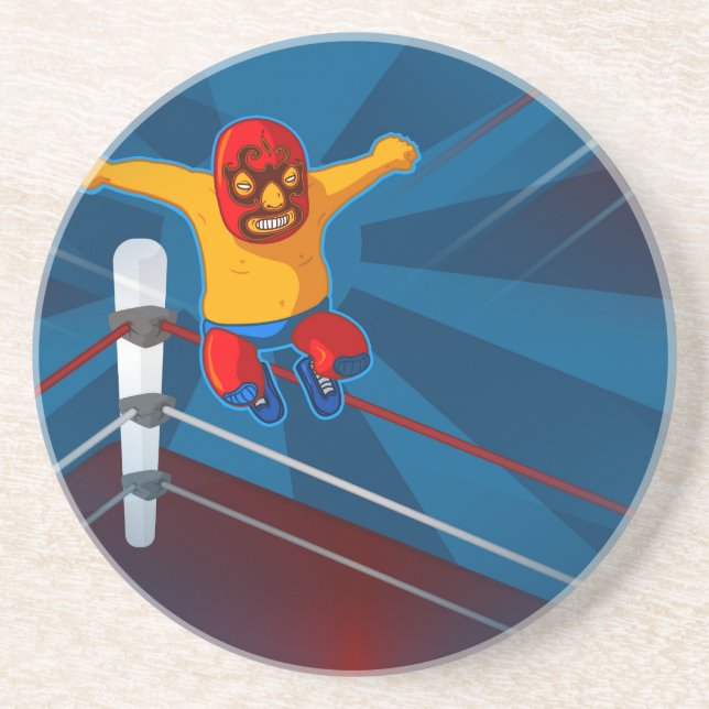 Dessous De Verre En Grès luchador (Devant)