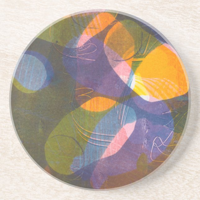 Dessous De Verre En Grès Lucioles I (Devant)