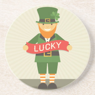 Dessous De Verre En Grès lucky leprechaun