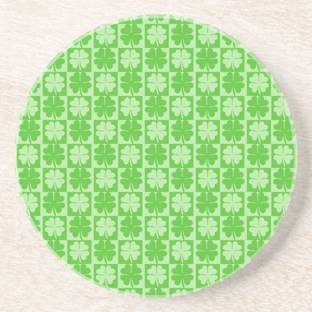 Dessous De Verre En Grès Lucky Shamrock (Devant)