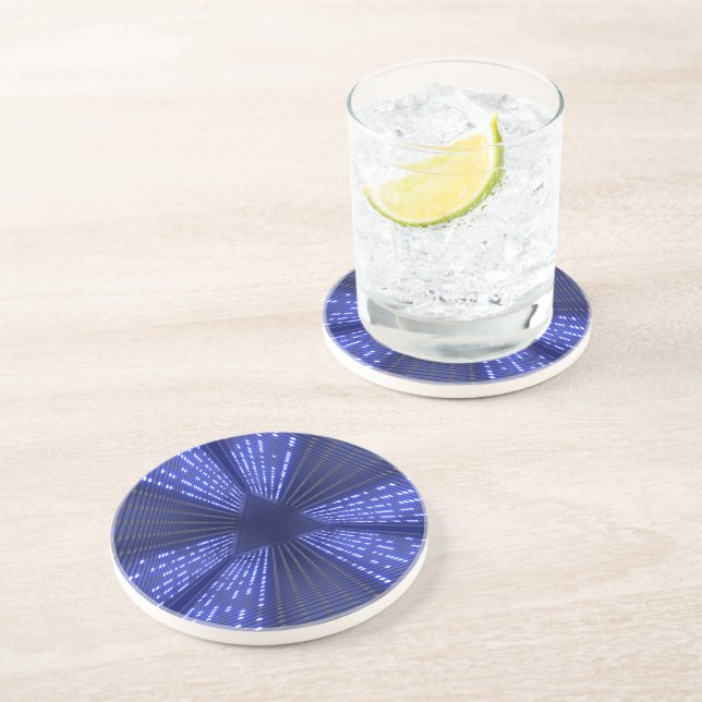 Dessous De Verre En Grès lumière brillante (Côté)