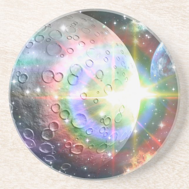 Dessous De Verre En Grès lune arc (Devant)