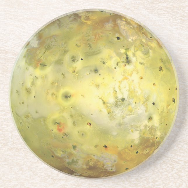 Dessous De Verre En Grès Lune volcanique de Jupiter (Devant)