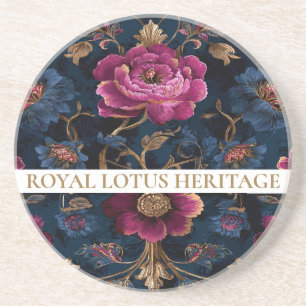 Dessous De Verre En Grès Luxury Floral Vintage Royal