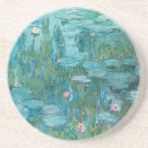 Dessous De Verre En Grès Lys à eau, Peinture à l'huile d'art, Claude Monet