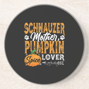Dessous De Verre En Grès M3SSS Miniature Schnauzer Don de chien Halloween A