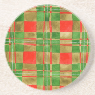 Dessous De Verre En Grès MAC GREGOR TARTAN Round Dessous de verre de grès r
