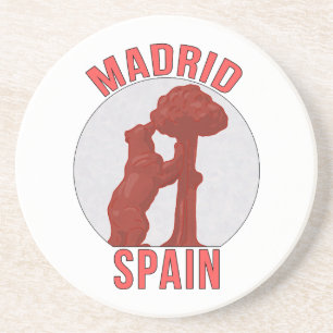 Dessous De Verre En Grès Madrid Espagne