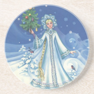 Dessous De Verre En Grès Magie hivernale