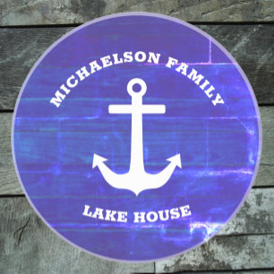 Dessous De Verre En Grès Maison de lac nautique
