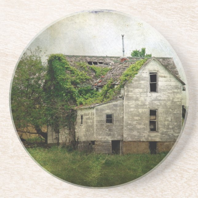 Dessous De Verre En Grès Maison rurale abandonnée du Missouri (Devant)