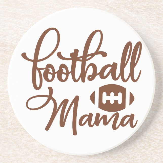 Dessous De Verre En Grès Mama Footballeur (Devant)