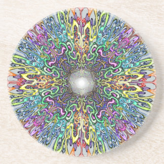 Dessous De Verre En Grès Mandala