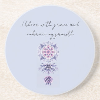 Dessous de verre en grès Mandala de Serenity en fl