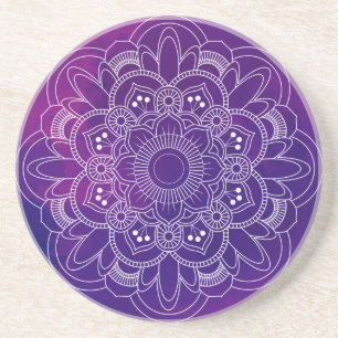 Dessous De Verre En Grès Mandala Sandstone