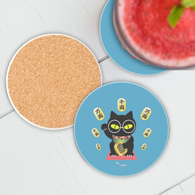 Dessous De Verre En Grès Maneki Neko Lucky Poilue Sandstone (Maneki Neko Lucky Poilue Sandstone Coaster)