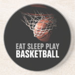 Dessous De Verre En Grès Manger Sommeil Jouer Basket-Ball Artwork Motivatio<br><div class="desc">Oeuvres de jeu populaires américaines et internationales - I Love This Game. Sports Populaires - Basketball Game Ball Image.</div>
