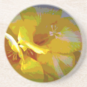 Dessous De Verre En Grès Manipulation numérique de Freesia Jaune