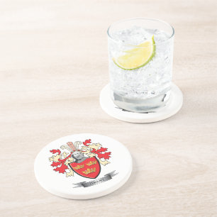 Dessous De Verre En Grès Manteau de crête de famille de Grant des bras