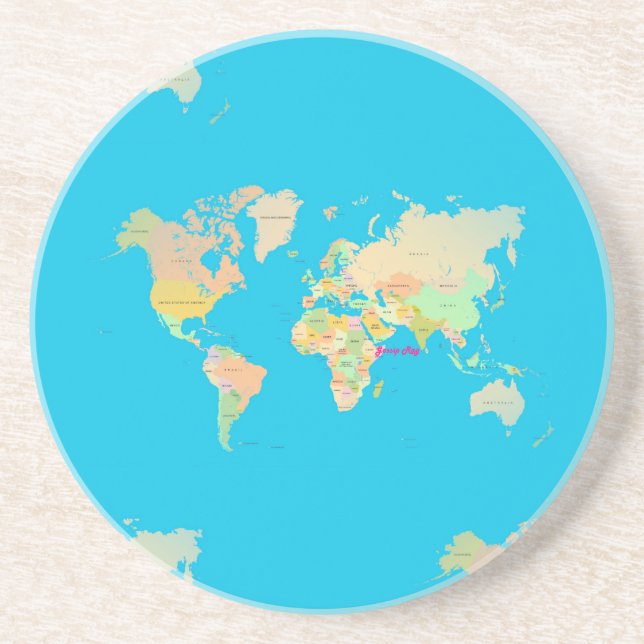 Dessous De Verre En Grès map (Devant)