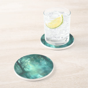 Dessous De Verre En Grès Marais vert déplaisant